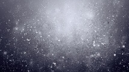 Obraz premium Soft gray snowy background with gentle falling snow and light glow