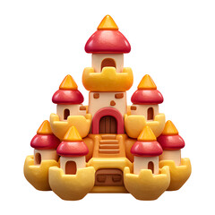 magnificent kingdom, PNG,isolated,no background,assets,3d,clay,render,illustration,toycore