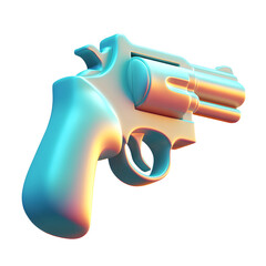toy gun, PNG,isolated,no background,assets,3d,clay,render,illustration,toycore
