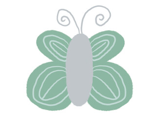 butterfly on white background