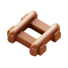 rail, PNG,isolated,no background,assets,3d,clay,render,illustration,toycore