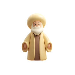 physician, PNG,isolated,no background,assets,3d,clay,render,illustration,toycore