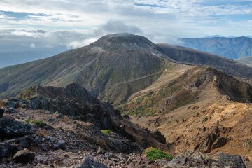 栃木県　紅葉真っ盛りの那須岳

