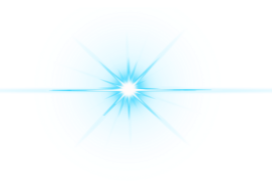 Cool Cyan Star Light: A Transparent Sparkle Effect Overlay for Creative Graphics and Designs