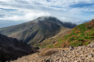 栃木県　紅葉真っ盛りの那須岳

