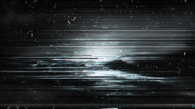 glitch effect with retro tv screen look, VHS effect for old vintage designs
