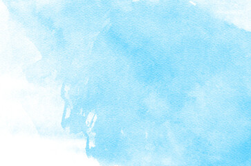 Abstract blue background in watercolor style