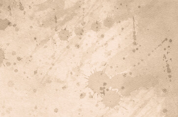 Brown abstract background in watercolor style