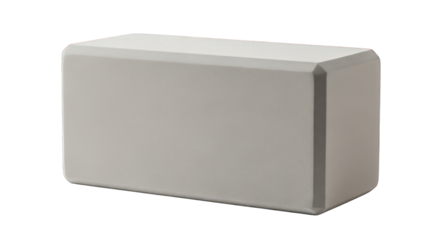 Gray foam roller isolated on transparent background