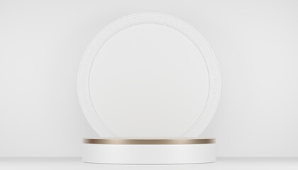The Stage podium for products decoration suitable .3D rendering