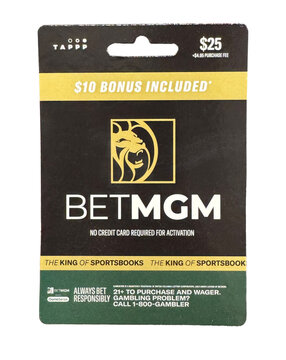 BetMGM gift card.