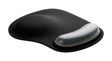 Mouse pad isolated on transparent background for computer use