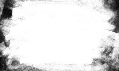 Abstract grunge border with distressed texture and rough edges, creating a dark frame around a central white space, perfect for design overlays or backgrounds isolated on transparent background