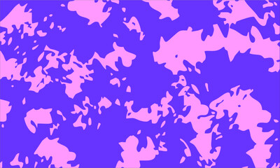 Creative purple camouflage with artistic shapes for a bold and trendy visual expression.