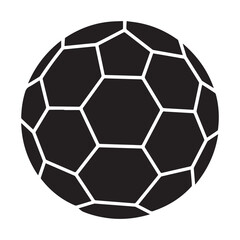 Fototapeta premium Black and white soccer ball isolated on white background