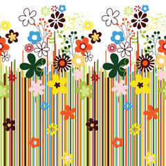 seamless pattern with flowers