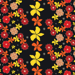 seamless pattern with flowers