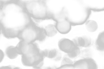 Gray natural bokeh on transparent background in abstract style for graphic design