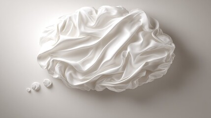 White fabric drape design