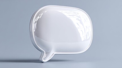 White speech bubble isolated