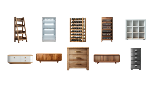 Storage - Cabinets & Shelves - Wall Shelf, Filing Cabinet, Shoe Cabinet, Wine Rack, Small Dresser, TV Stand, Open Shelving Unit, Cabinet, Credenza, Bookshelf