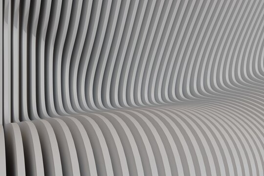 Abstract curves of parallel lines create a textured, undulating surface with a sense of depth and movement