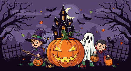 Helloween vector illustration - 11
