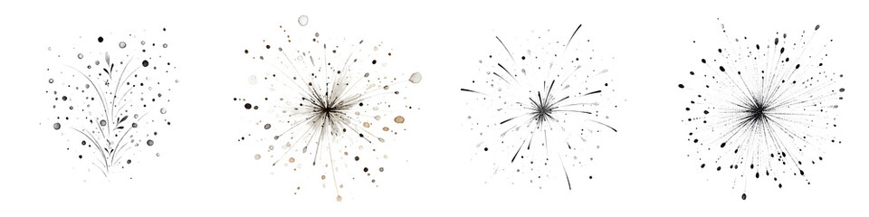 Abstract Black and White Explosion Background