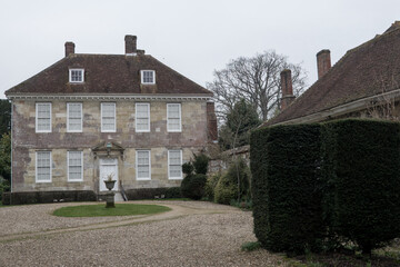 Salisbury England - February 16 2025: Arundells Cathedral Close Salisbury Wiltshire England the former home of Sir Edward Heath Prime Minister of the United Kingdom from 1970 to 1974