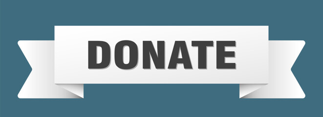 donate ribbon isolated on transparent background. donate ribbon