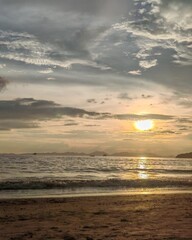 sunset on the beach