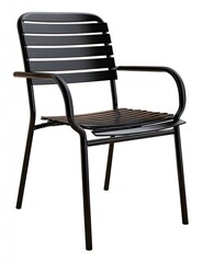 Black stool set against a stark white backdrop, showcasing minimalist charm and contemporary design. Its sleek lines and clean silhouette offer a perfect fit for modern home interiors.