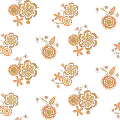 seamless pattern with flowers