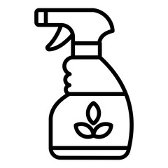 Eco Cleaner Spray Icon Element For Design
