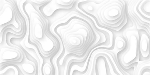 Topography vintage style background with organic elevation lines.  Black and Gray colored. Vector illustration.