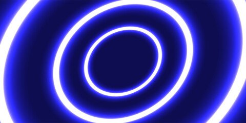 Abstract blue background with glowing curved lines. Shiny blue swirl curve lines design. Spiral lines. Geometric oval pattern. Futuristic technology concept. Vector illustration