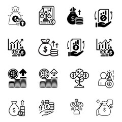 Money growth investment wealth finance income profit funds return value financial gain increase...