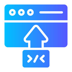file upload gradient icon