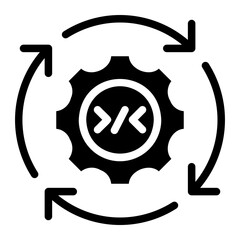continuous glyph icon