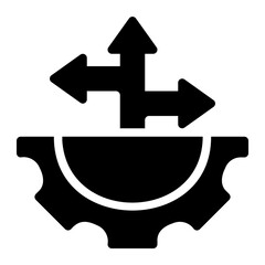 flexibility glyph icon