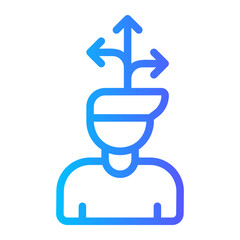 flexibility gradient icon