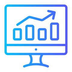 metrics gradient icon