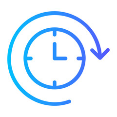 time gradient icon