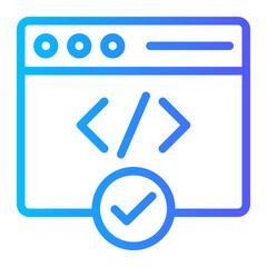 web programming gradient icon
