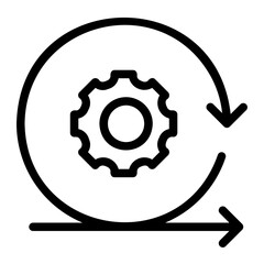 developping line icon