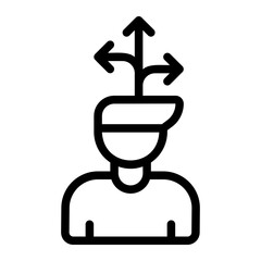 flexibility line icon