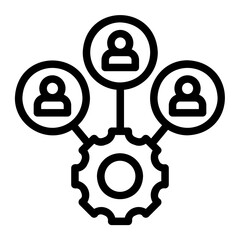 stakeholder line icon