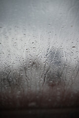 raindrops on the window