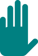 A hand, stop hand icon