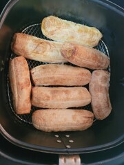 Grilled Thai Bananas (Kluay Ping) Cooked in an Air Fryer for a Healthy Snack